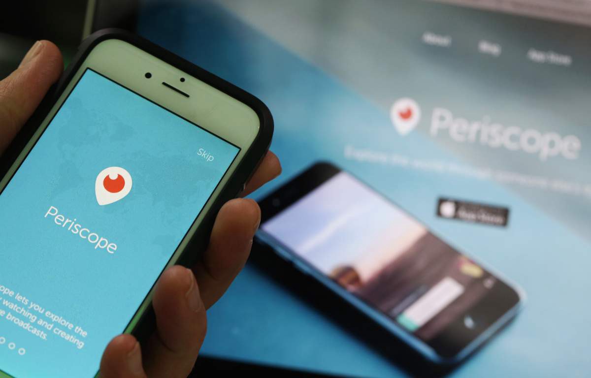 Periscope app on mobile device